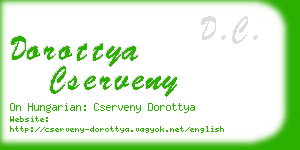 dorottya cserveny business card